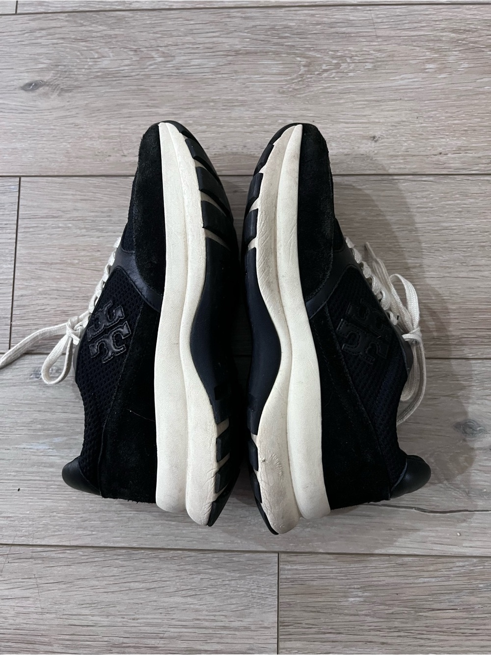 Tory Burch black and cream sneakers size 9